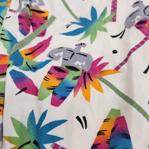 Vintage OP Cotton Swim Shorts Colorful Gradient Beach Graphic 90s 80's Mens  XL - Picture 8 of 8